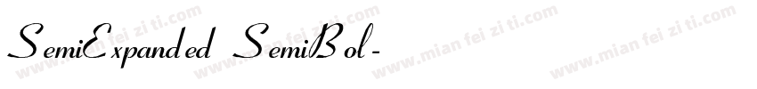 SemiExpanded SemiBol字体转换